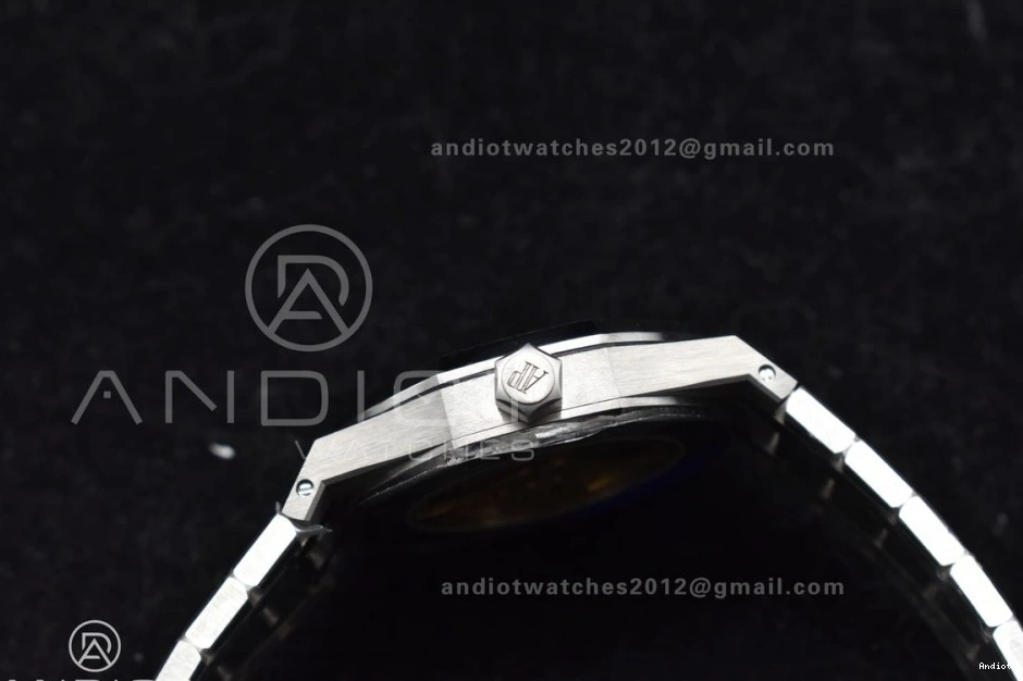 37mm 15450 Dial Oak ZF Blue Textured SA3120 Best SS SS Royal Edition Super Bracelet Clone on 1:1 0214